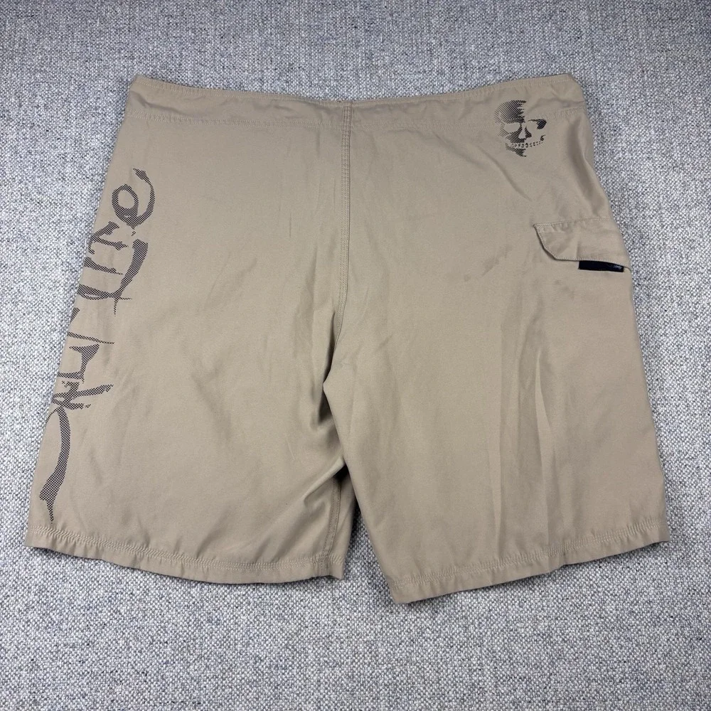 Salt Life SLX-QD Men's Board Shorts Tan Khaki Swim Trunks Size 42